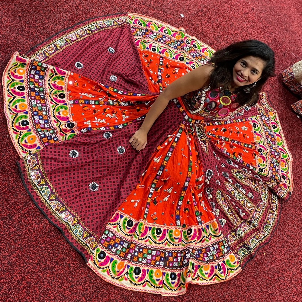Embroidered navratri skirt